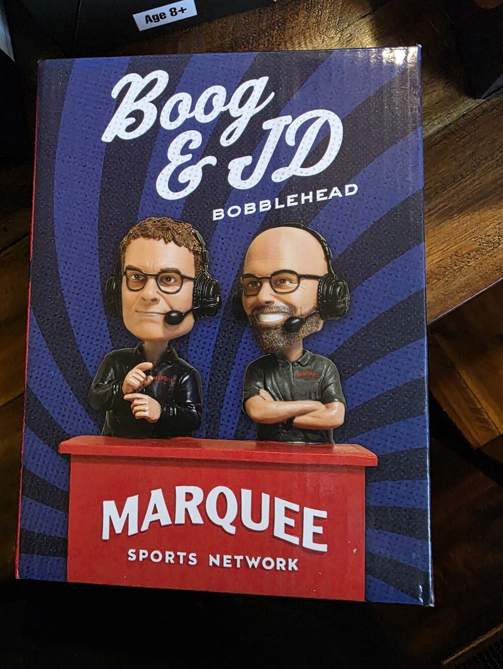 Cubs, Jon “Boog” Sciambi and Jim “JD” Deshaies  Boog and JD talking bobble head.